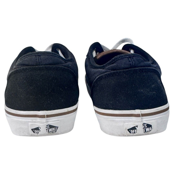 Vans Mens size 10 black Skateboarding Casual Sneaker Low Top Lace Up‎ Canvas - Picture 4 of 5